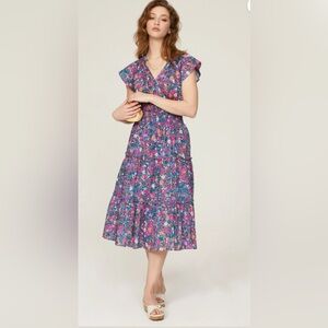 Rails Amellia floral smocked waist dress XS